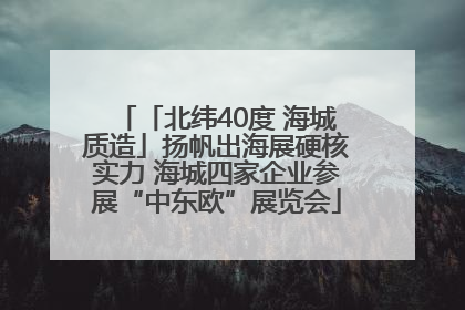 「北纬40度 海城质造」扬帆出海展硬核实力 海城四家企业参展“中东欧”展览会
