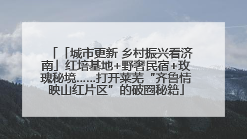 「城市更新 乡村振兴看济南」红培基地+野奢民宿+玫瑰秘境……打开莱芜“齐鲁情映山红片区”的破圈秘籍