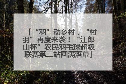 “羽”动乡村，“村羽”再度来袭！“江郎山杯”农民羽毛球超级联赛第二站圆满落幕