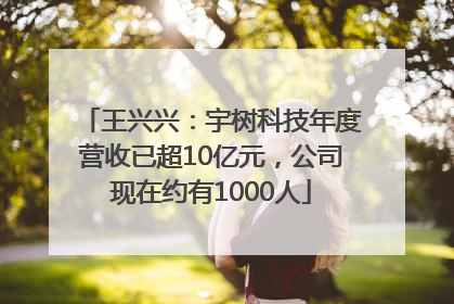 王兴兴：宇树科技年度营收已超10亿元，公司现在约有1000人