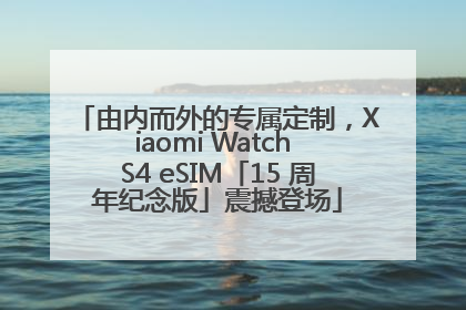 由内而外的专属定制，Xiaomi Watch S4 eSIM「15 周年纪念版」震撼登场