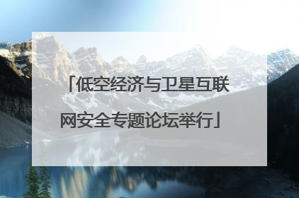 低空经济与卫星互联网安全专题论坛举行