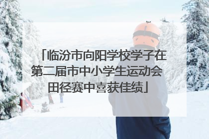 临汾市向阳学校学子在第二届市中小学生运动会田径赛中喜获佳绩