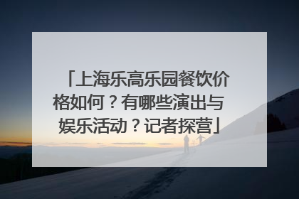 上海乐高乐园餐饮价格如何？有哪些演出与娱乐活动？记者探营