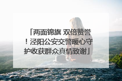 两面锦旗 双倍赞誉！泾阳公安交警暖心守护收获群众真情致谢