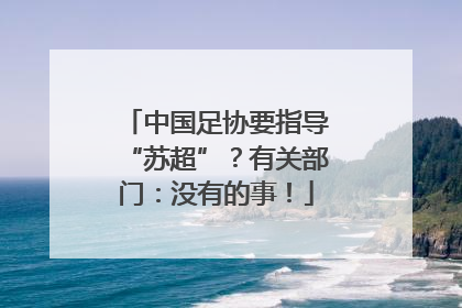 中国足协要指导“苏超”？有关部门：没有的事！