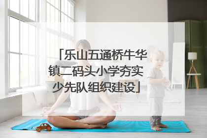 乐山五通桥牛华镇二码头小学夯实少先队组织建设