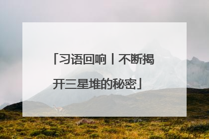 习语回响丨不断揭开三星堆的秘密