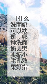 什么洗面奶可以祛斑，哪种洗面奶去黑头缩小毛孔效果好指南？