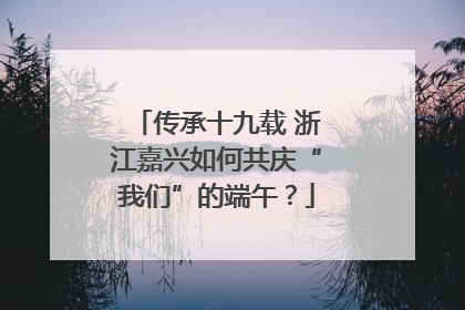 传承十九载 浙江嘉兴如何共庆“我们”的端午？