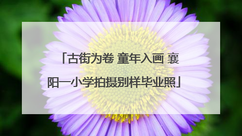 古街为卷 童年入画 襄阳一小学拍摄别样毕业照