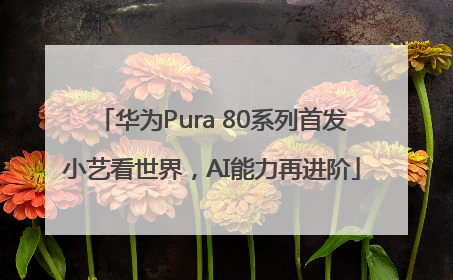 华为Pura 80系列首发小艺看世界，AI能力再进阶