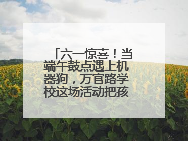 六一惊喜！当端午鼓点遇上机器狗，万官路学校这场活动把孩子们看呆啦→