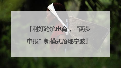 利好跨境电商，“两步申报”新模式落地宁波
