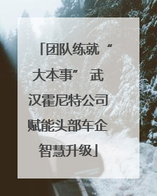 团队练就“大本事” 武汉霍尼特公司赋能头部车企智慧升级