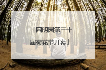 圆明园第三十届荷花节开幕