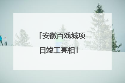 安徽百戏城项目竣工亮相
