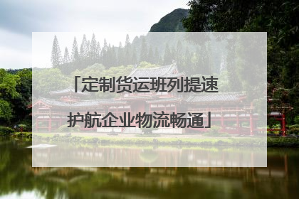 定制货运班列提速 护航企业物流畅通