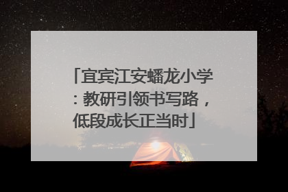宜宾江安蟠龙小学：教研引领书写路，低段成长正当时