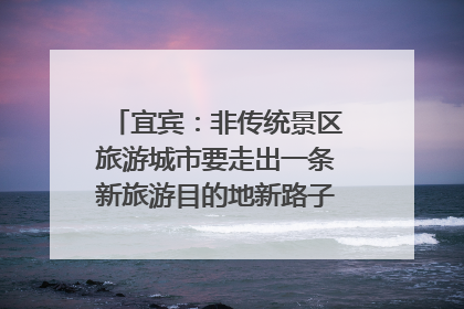 宜宾：非传统景区旅游城市要走出一条新旅游目的地新路子｜话锦绣·说安逸