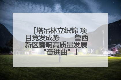 塔吊林立织锦 项目竞发成势——鲁西新区奏响高质量发展“奋进曲”