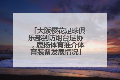 大阪樱花足球俱乐部到访烟台足协，鹿扬体育推介体育装备发展情况