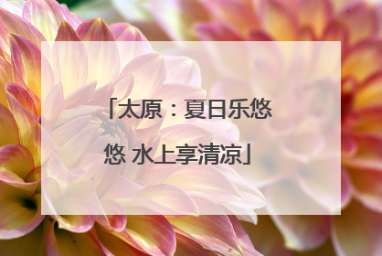 太原：夏日乐悠悠 水上享清凉