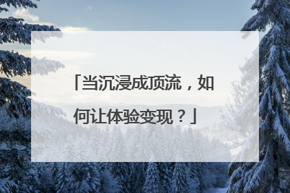 当沉浸成顶流，如何让体验变现？