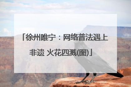 徐州睢宁：网络普法遇上非遗 火花四溅(图)