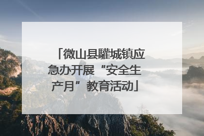 微山县驩城镇应急办开展“安全生产月”教育活动