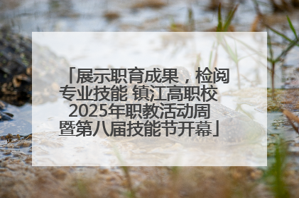 展示职育成果，检阅专业技能 镇江高职校2025年职教活动周暨第八届技能节开幕
