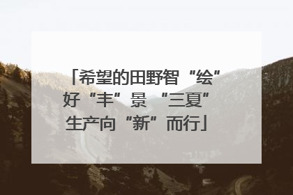 希望的田野智“绘”好“丰”景 “三夏”生产向“新”而行