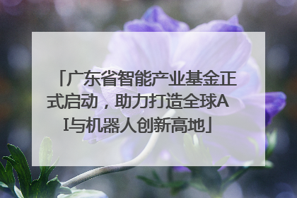 广东省智能产业基金正式启动，助力打造全球AI与机器人创新高地