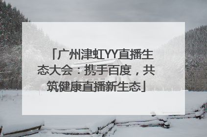 广州津虹YY直播生态大会：携手百度，共筑健康直播新生态