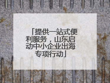 提供一站式便利服务，山东启动中小企业出海专项行动