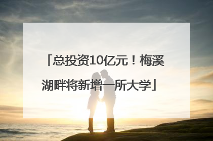 总投资10亿元！梅溪湖畔将新增一所大学