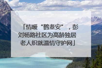 情暖“鹤耋安”，彭刘杨路社区为高龄独居老人织就温情守护网