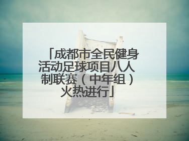 成都市全民健身活动足球项目八人制联赛（中年组）火热进行