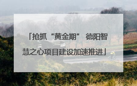 抢抓“黄金期” 德阳智慧之心项目建设加速推进