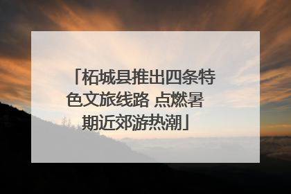 柘城县推出四条特色文旅线路 点燃暑期近郊游热潮
