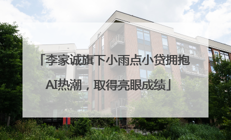 李家诚旗下小雨点小贷拥抱AI热潮，取得亮眼成绩