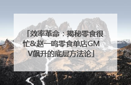 效率革命：揭秘零食很忙&赵一鸣零食单店GMV飙升的底层方法论