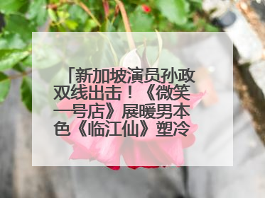新加坡演员孙政双线出击！《微笑一号店》展暖男本色《临江仙》塑冷酷龙渊
