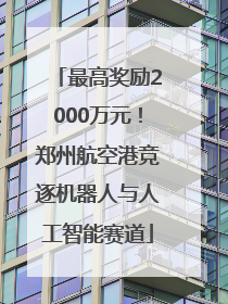 最高奖励2000万元！郑州航空港竞逐机器人与人工智能赛道