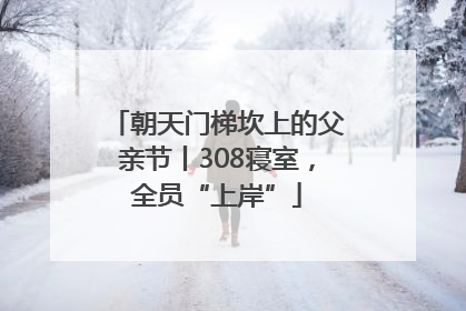 朝天门梯坎上的父亲节丨308寝室，全员“上岸”