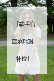 歌手官宣范玮琪补位