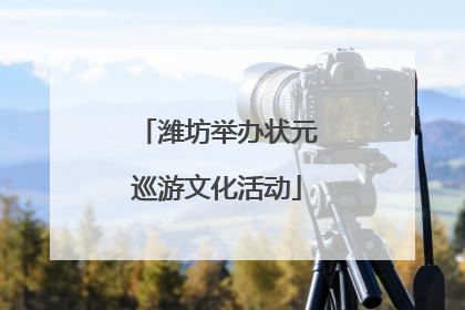 潍坊举办状元巡游文化活动