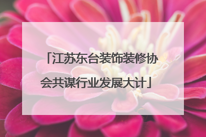 江苏东台装饰装修协会共谋行业发展大计