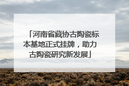 河南省藏协古陶瓷标本基地正式挂牌，助力古陶瓷研究新发展