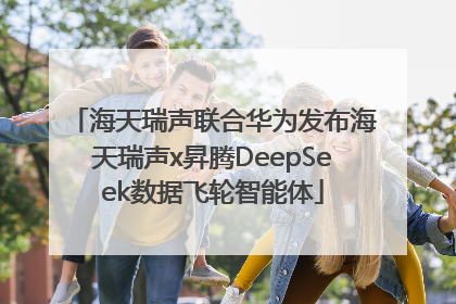 海天瑞声联合华为发布海天瑞声x昇腾DeepSeek数据飞轮智能体